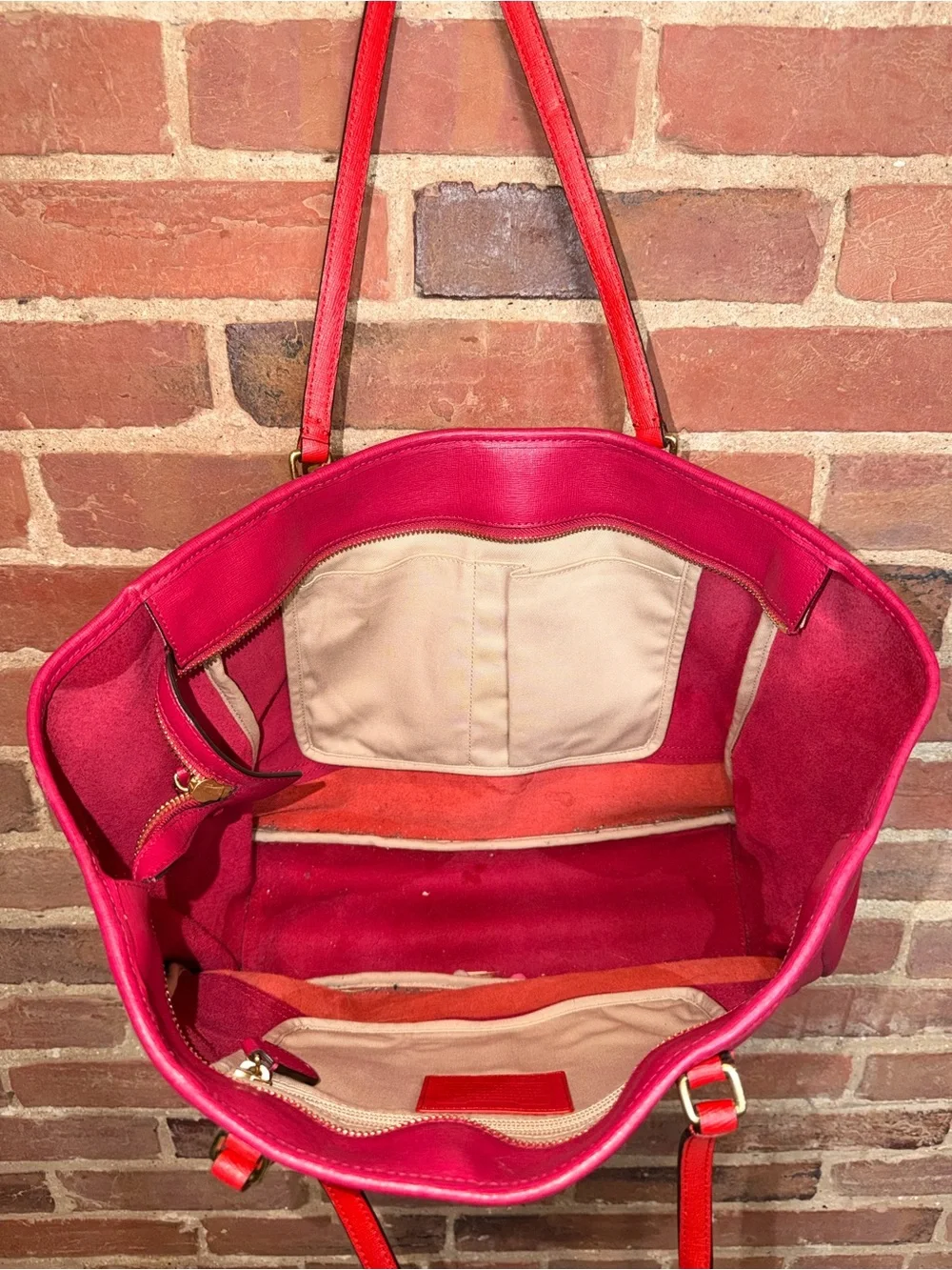 Coach leather tote
